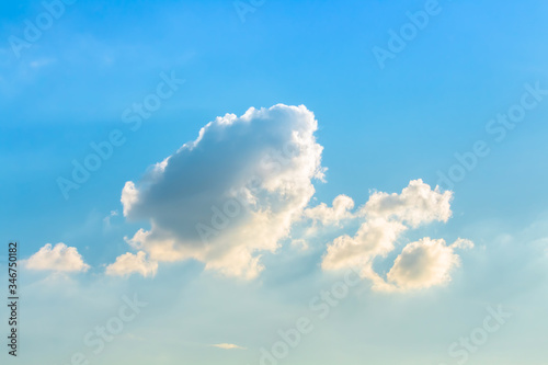 Fototapeta Naklejka Na Ścianę i Meble -  Colorful blue sky with soft clouds and day light