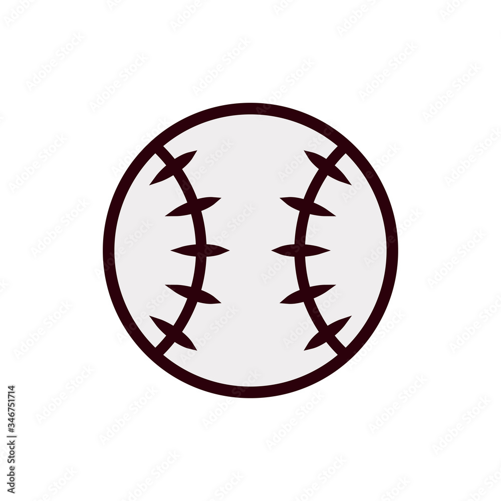 Baseball ball icon