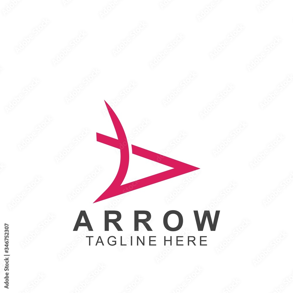 Abstract arrow logo design Abstract arrow logo design