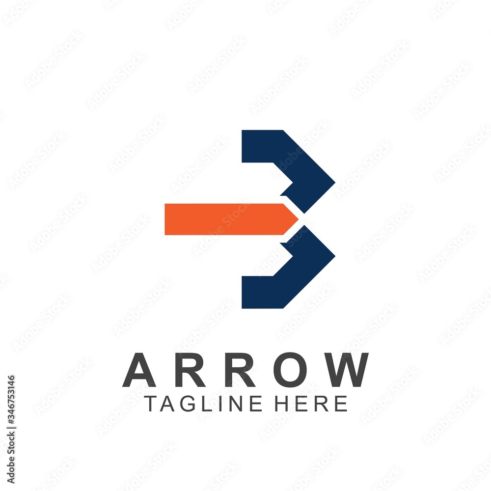 Abstract arrow logo design Abstract arrow logo design