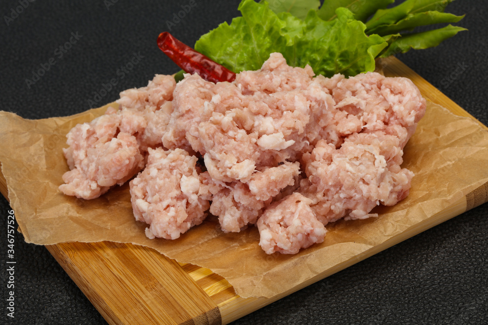 Homemade pork minced meat for cooking Homemade pork minced meat for cooking
