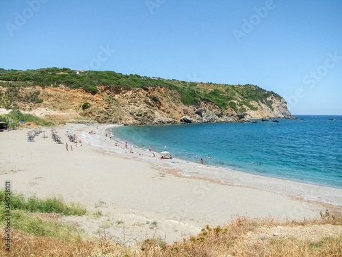 Beach scenery in Skiathos
