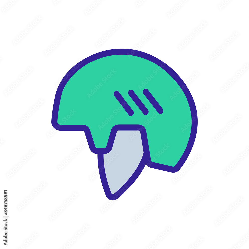 ordinary protective helmet icon vector. ordinary protective helmet sign. color symbol illustration ordinary protective helmet icon vector. ordinary protective helmet sign. color symbol illustration