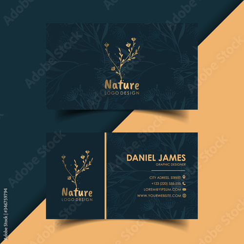 Luxury modern business card template design.