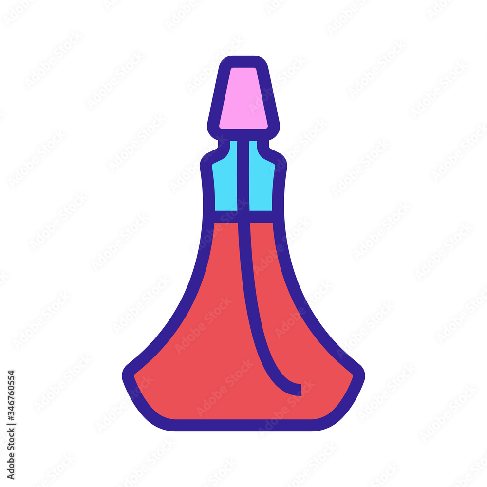 sample vial with sample tube icon vector. sample vial with sample tube sign. color symbol illustration