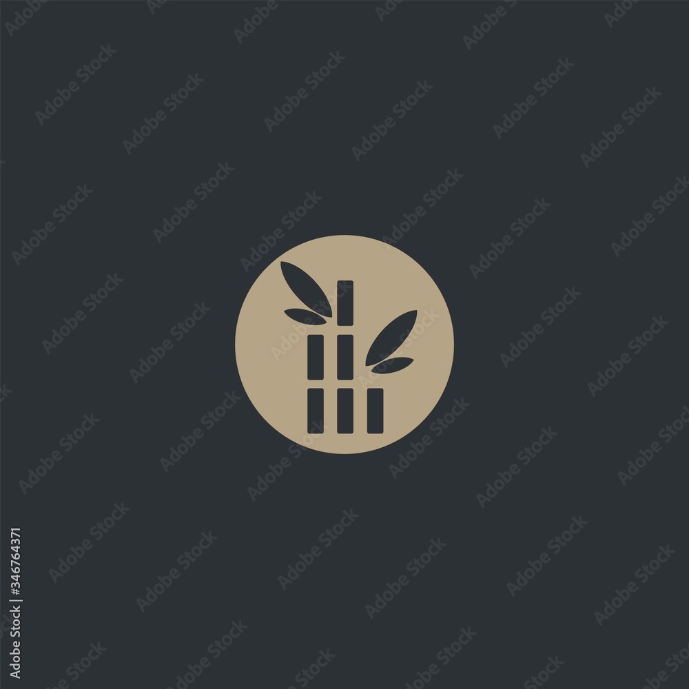 Premium bamboo logo design