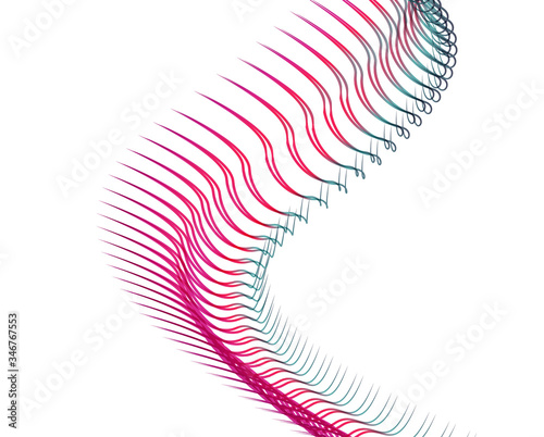 Abstract background blend wave line design for Wallpaper, Banner, Background, Card, Book Illustration, landing page