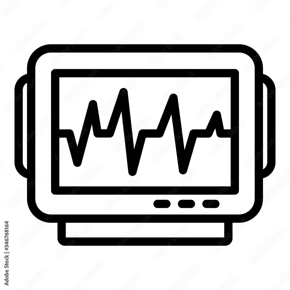 Cardiogram icon. Outline cardiogram vector icon for web design isolated on white background Cardiogram icon. Outline cardiogram vector icon for web design isolated on white background