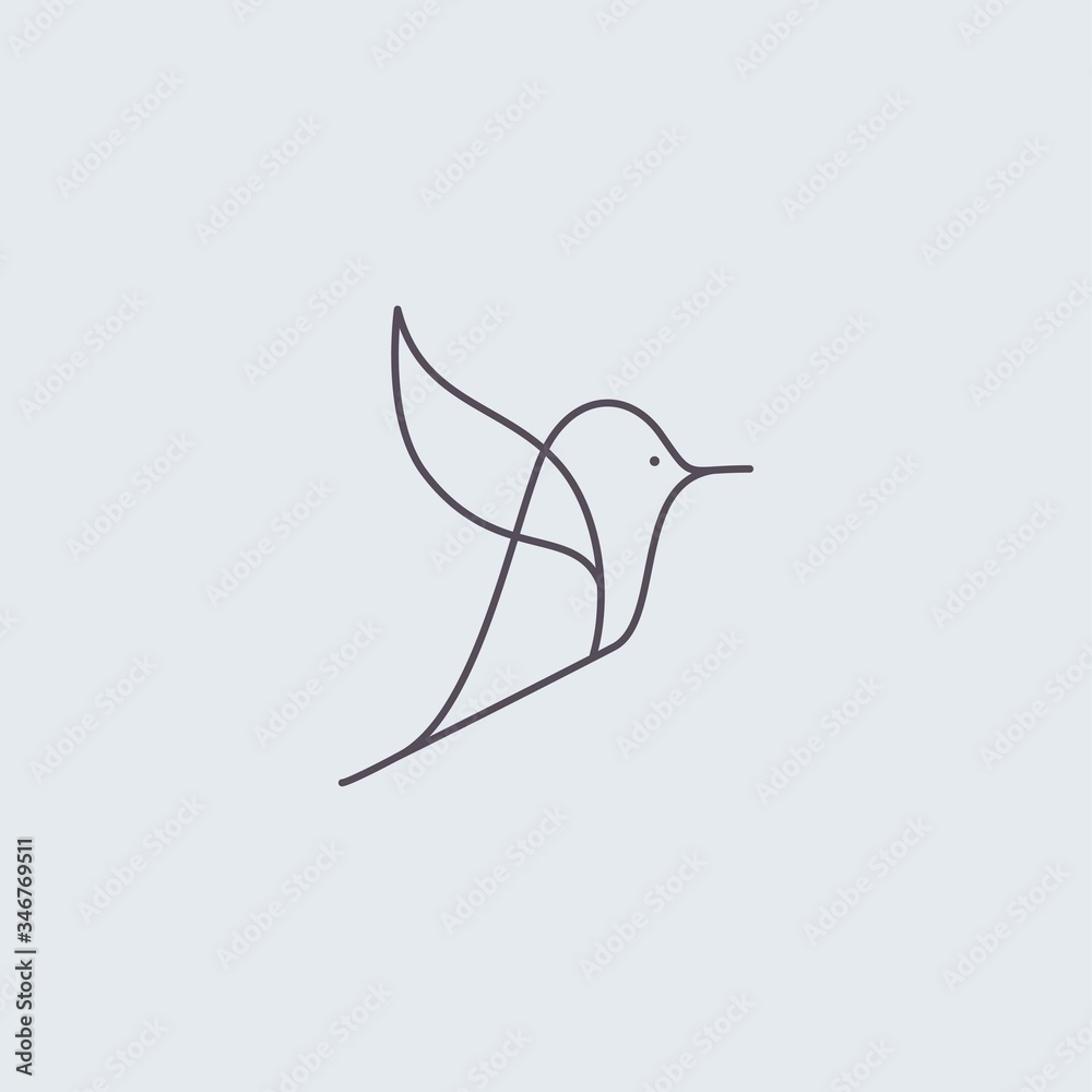 Premium Bird logo with modern concept Premium Bird logo with modern concept