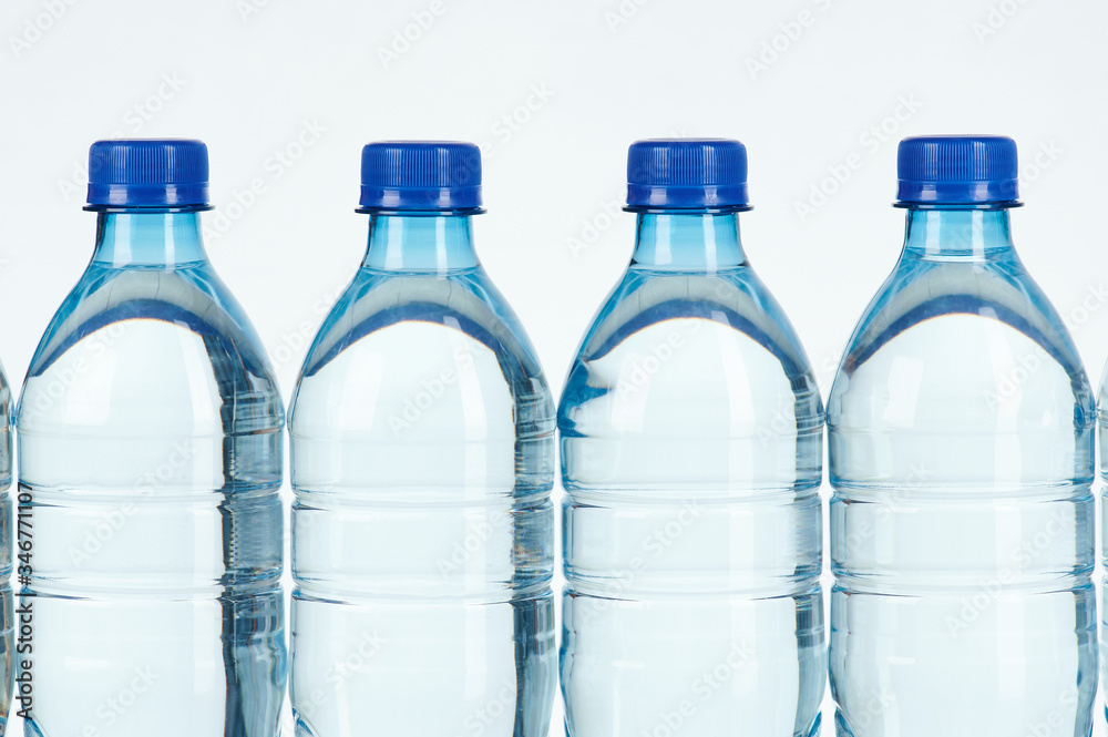 Row of plastic bottle Row of plastic bottle