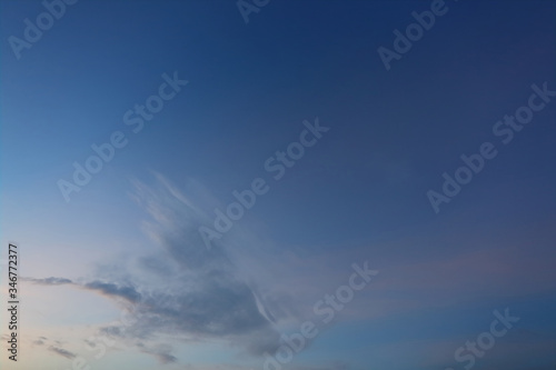 cloud moving on twilight dusk sky background © sutichak