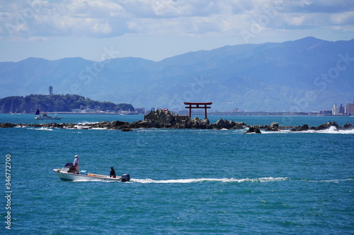 Mount Fuji from Zushi city as an amazing destination from Tokyo photo