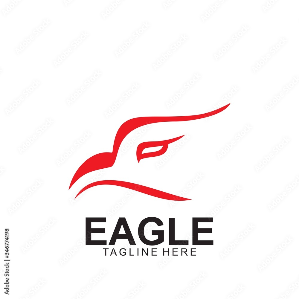 Obraz premium Eagle logo with modern concept.