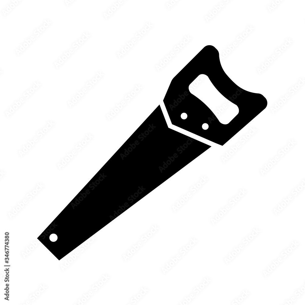 hand saw - carpentry icon vector design template hand saw - carpentry icon vector design template