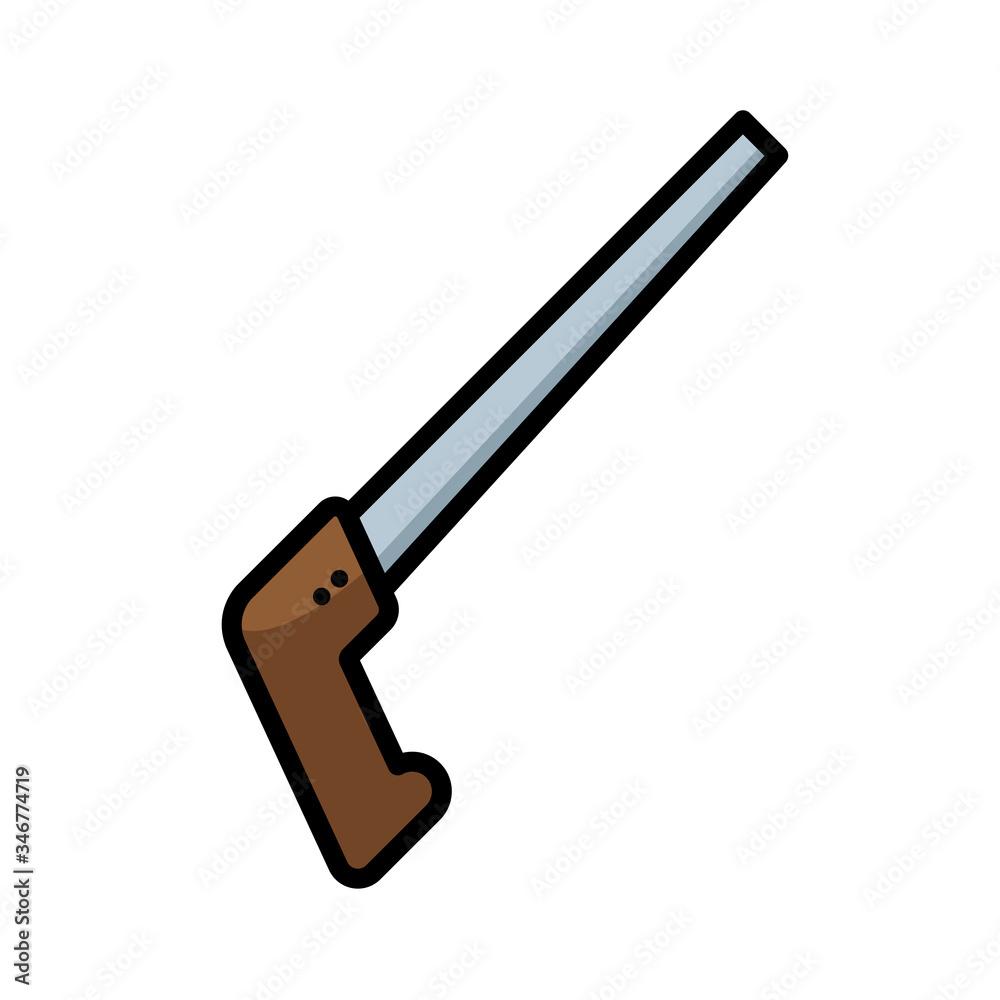 hand saw - carpentry icon vector design template hand saw - carpentry icon vector design template