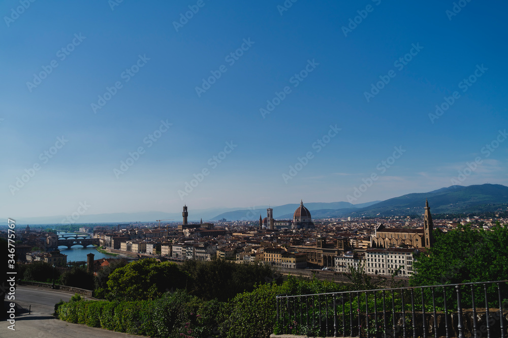 Landscape of Florence aerial view
