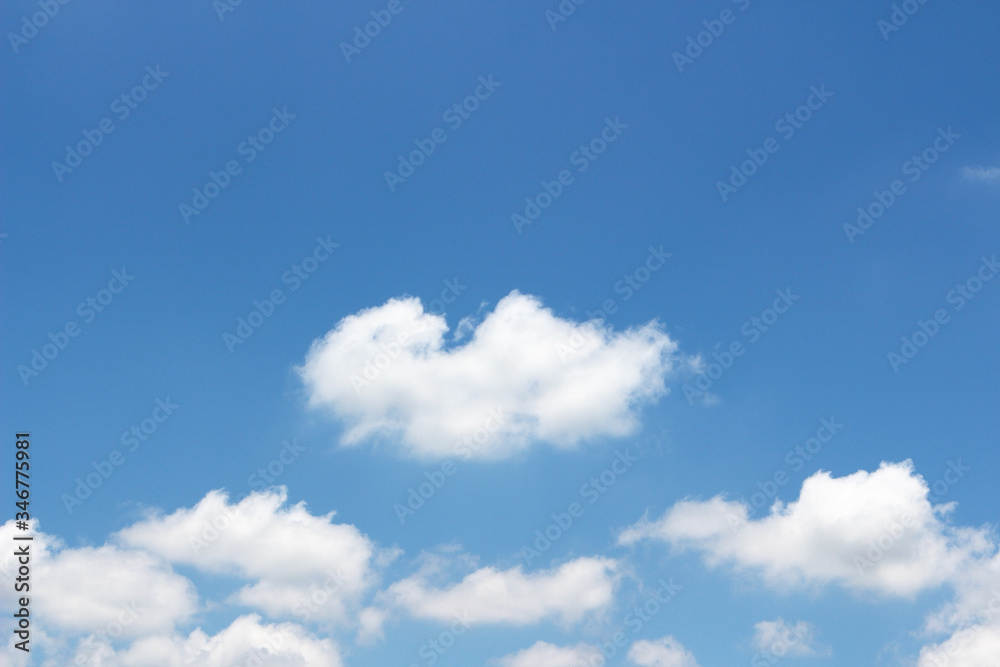 Blank sky surface with small clouds Blank sky surface with small clouds