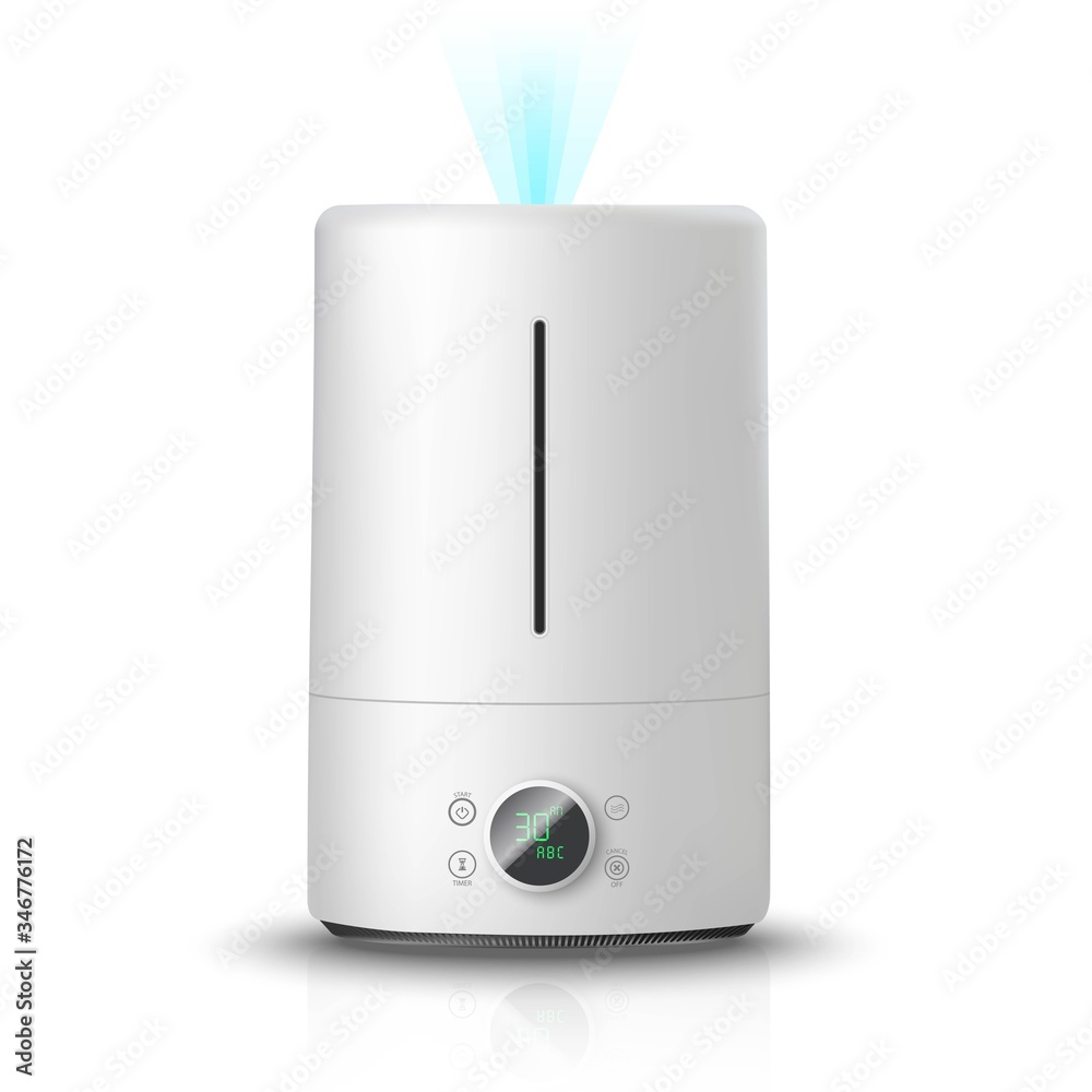 vector air humidifier, isolated on white background illustration icon. Air cleaning and humidifying devise for the house. vector air humidifier, isolated on white background illustration icon. Air cleaning and humidifying devise for the house.