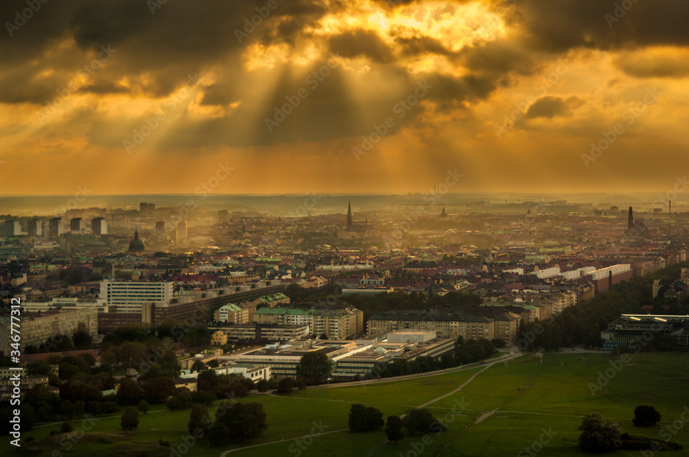 Obraz premium Stormy View over Stockholm