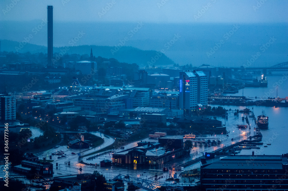 Obraz premium Stormy View over Stockholm