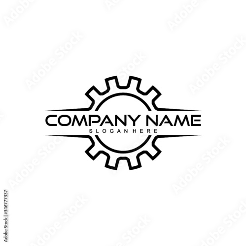 gear logo design vector 