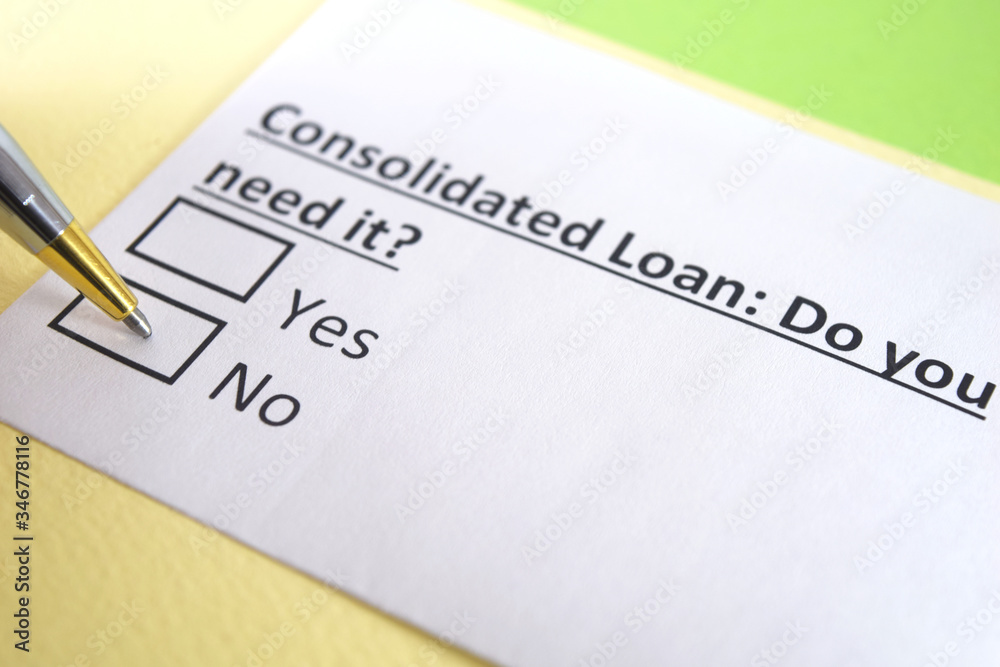 One person is answering question about consolidated loan. One person is answering question about consolidated loan.