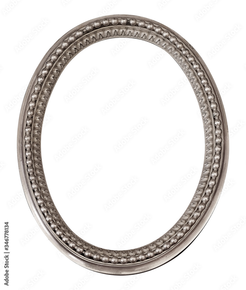 Silver frame for paintings, mirrors or photo isolated on white background Silver frame for paintings, mirrors or photo isolated on white background