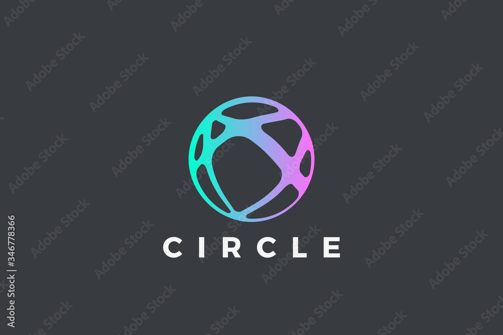 Logo Circle Sphere Abstract Design vector template, Logo Circle Sphere Abstract Design vector template,