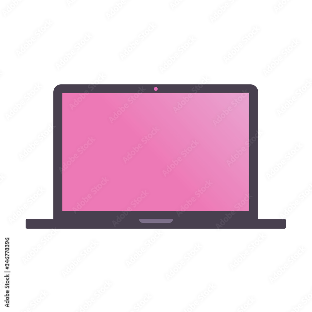 Laptop icon vector or computer with blank screen symbol isolated Laptop icon vector or computer with blank screen symbol isolated
