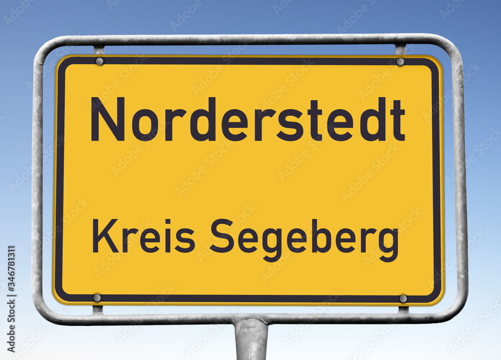 Ortstafel, Norderstedt, Kreis Segeberg, (Symbolbild) Ortstafel, Norderstedt, Kreis Segeberg, (Symbolbild)