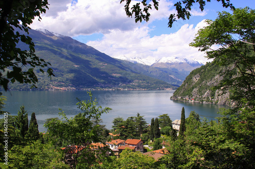 Lake Como landscape in Varenna, Lombardy, Italy