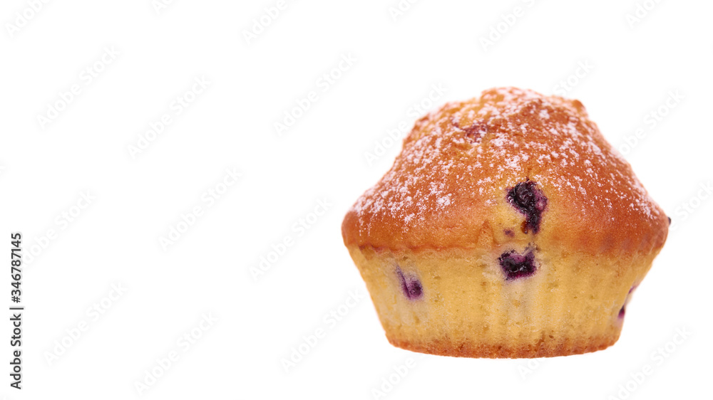 Homemade blueberry cupcake. Homemade blueberry cupcake.