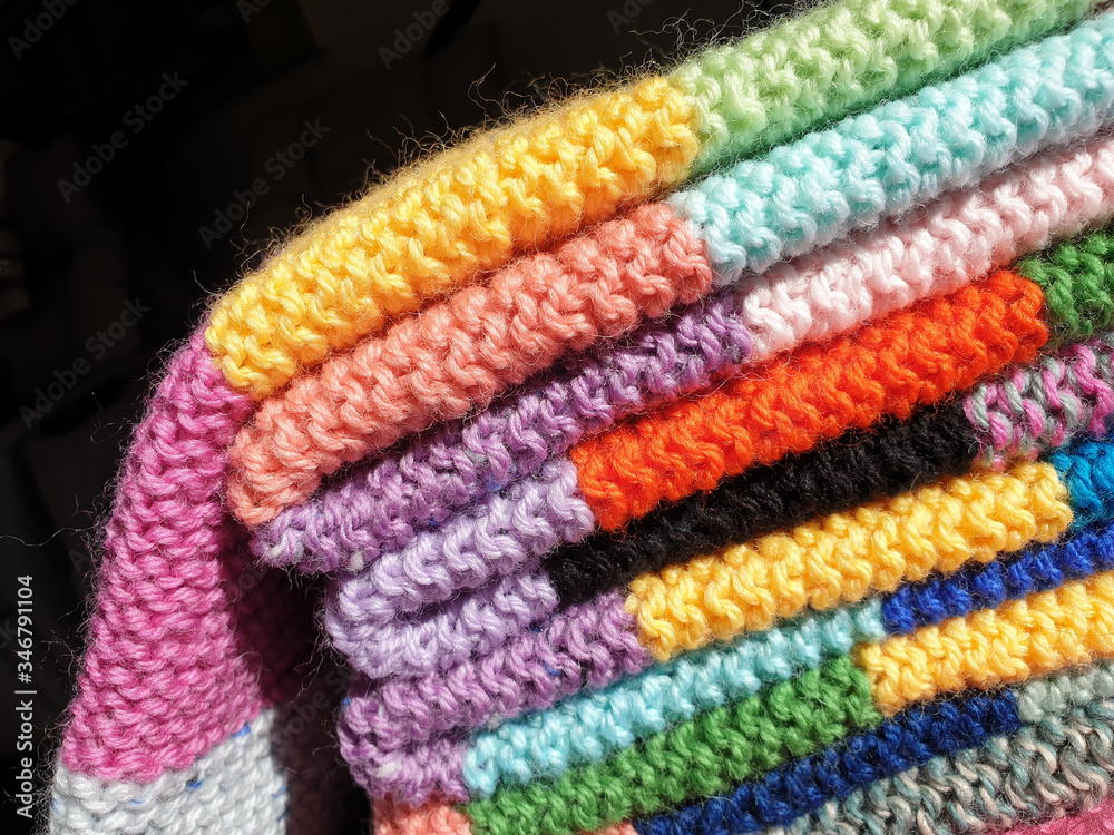 knitting colourful
