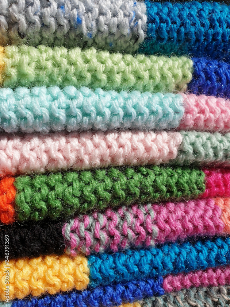 colourful wool texture