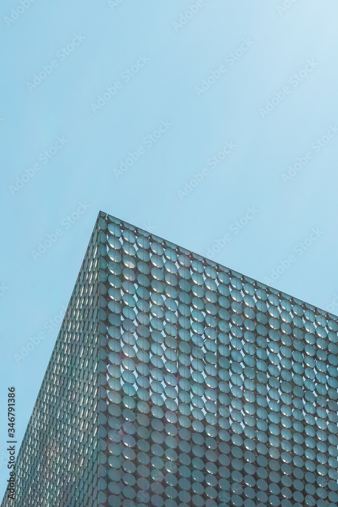 Detail of a modern building exterior. Minimal aesthetic. Abstract architecture background. Detail of a modern building exterior. Minimal aesthetic. Abstract architecture background.