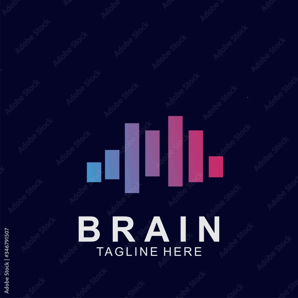 Brain logo creative design