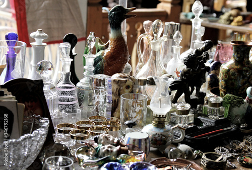 Flea market in Moscow, Russia