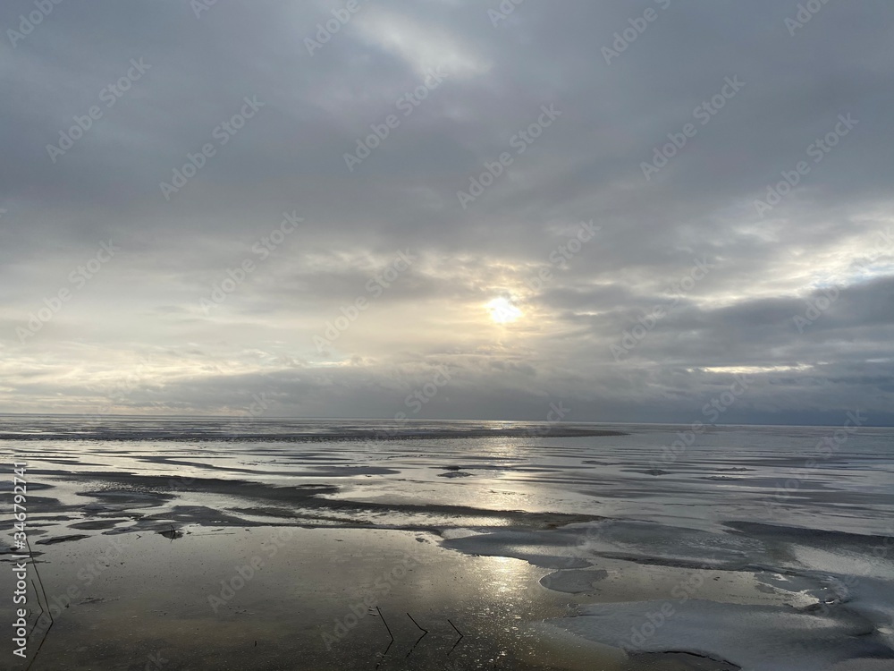 Obraz premium sunset over the sea