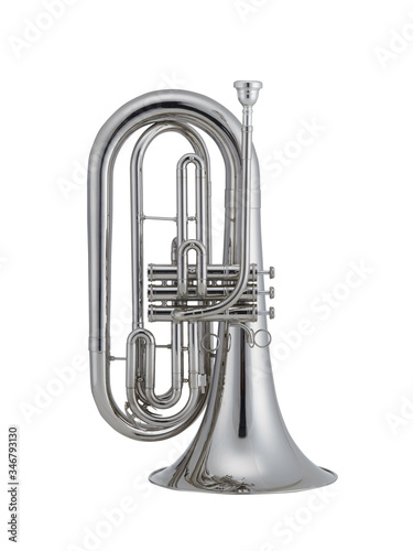 Foto Nickel Baritone, Baritone, Baritones, Brass Classical Music Instrument Isolated