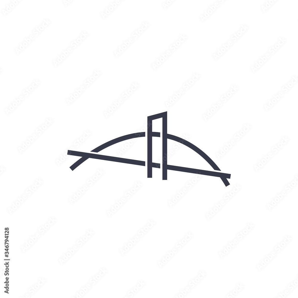 Bridge logo design with premium concept Bridge logo design with premium concept