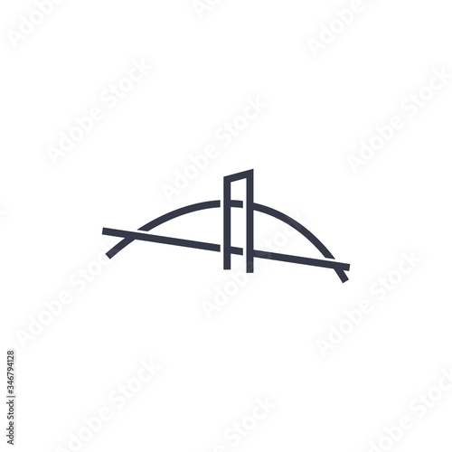 Bridge logo design with premium concept