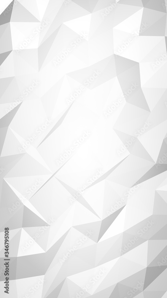 White abstract background. Lowpoly backdrop. Crumpled paper. 3D illustration White abstract background. Lowpoly backdrop. Crumpled paper. 3D illustration