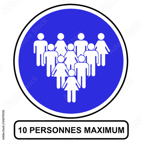 10 personnes maximum photo