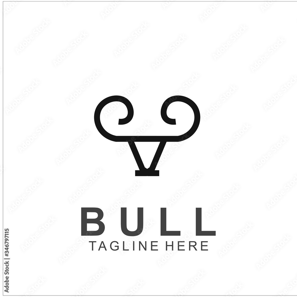 Premium bull logo design Premium bull logo design