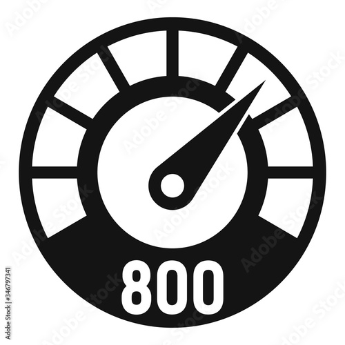 Benchmark level icon. Simple illustration of benchmark level vector icon for web design isolated on white background