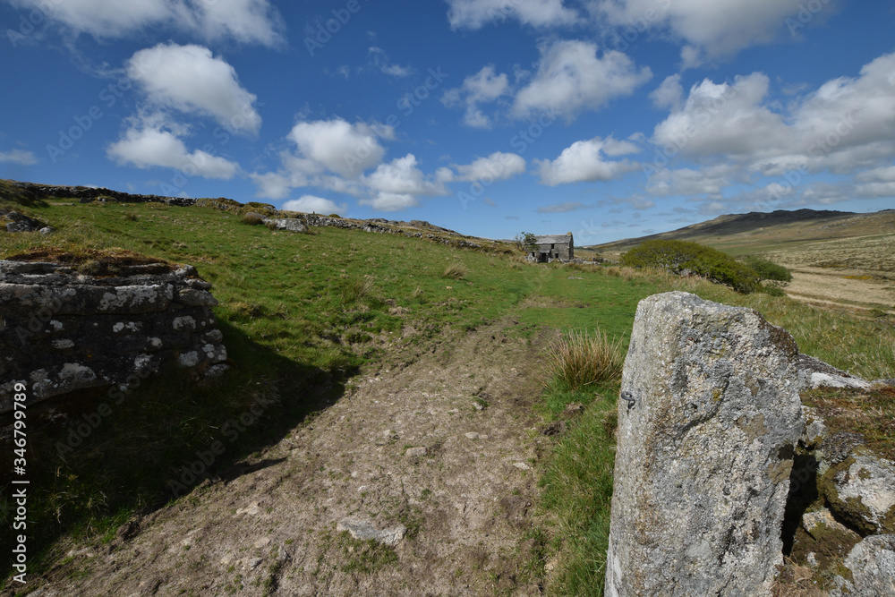The ruins of Garrow Farm on Bodmin Moor Cornwall The ruins of Garrow Farm on Bodmin Moor Cornwall