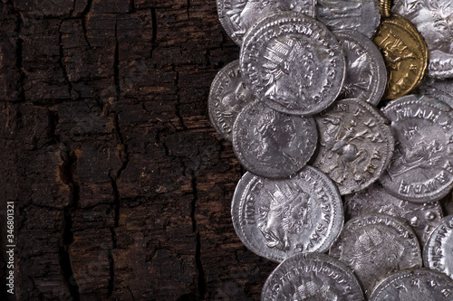 Fotografie, Obraz Ancient coin of the Roman Empire.