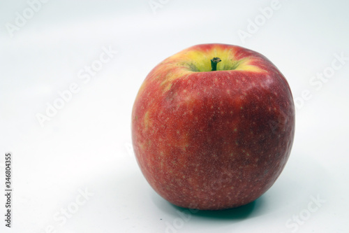 Isolated red apple in white background © Laiotz