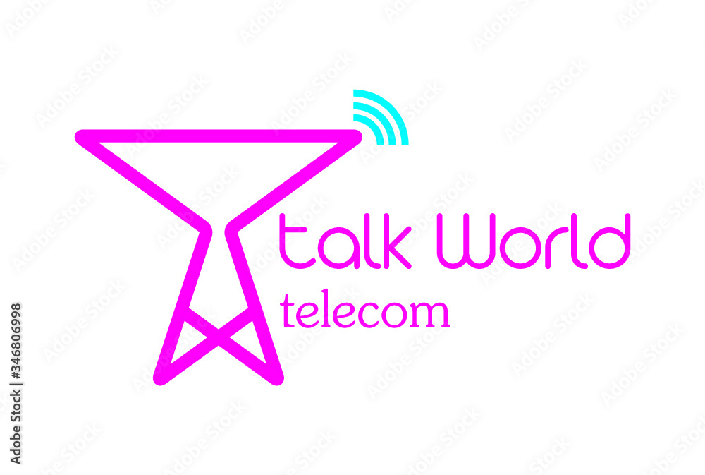 Most attractive network and telecom tower logo.