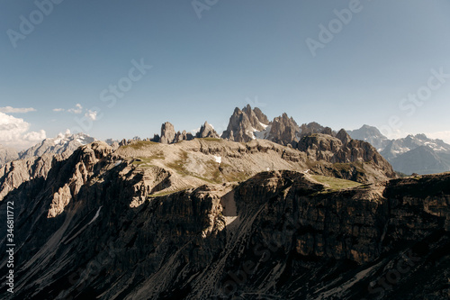 Amazing view of snow covered mountains